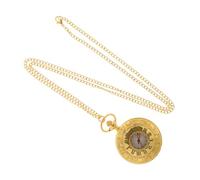 FOMIYES Vintage Pocket Watch with Chain Retro Double Display Roman Numerals Stylish Country Style Decorative Pocket Watch for Men Small Size