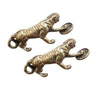 FOMIYES Vintage Tiger Keychain Pendant 2pcs Set, Decorative Creative Bag Hanging Key Ring Accessories for Car and Backpack, Fashion Animal Key Ring Hangings for Women and Men