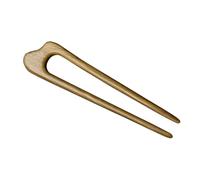 FOMIYES Vintage U Shaped Wooden Hairpin for Women Green Sandalwood Hair Stick Elegant French Twist Fork for Thick Long Hair for Weddings Parties and Formal Updo Styling