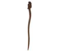 FOMIYES Vintage Wooden Hair Stick for Classic Dragon Head Design Green Sandalwood Hair Chopsticks Secure Non Slip Styling Tool