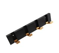 FOMIYES Wall Mounted Coat Hooks 4pcs Black Heavy Duty Hidden Foldable Hangers for Bathroom Towels Entryway Clothes Rack No Drilling