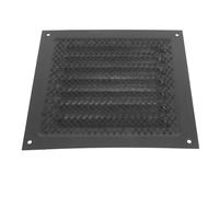 FOMIYES Wall Vent Cover, with Black Stainless Steel Breathable Design and Elegant Appearance Contemporary Exterior Ventilation Cover for 150x150mm Building Exterior and Home Use