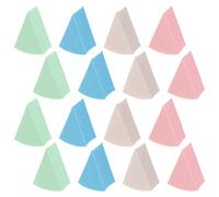 FOMIYES Wedge Makeup Sponge Set 16pcs Triangular Latex Sponges for Foundation and Concealer Dual Use for Wet and Dry Application Makeup Supplies for Women