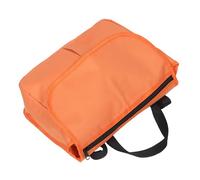 FOMIYES Wheelchair Side Hanging Storage Bag Orange High Visibility Organizer for Seniors Travel Rehabilitation with Multiple Compartments Easy Attach Detach for Mobility and Daily Use