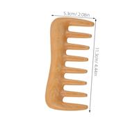 FOMIYES Wide Tooth Boxwood Hair Comb for Women Static Wooden Scalp Massager with Rounded Teeth Compact Portable Styling Brush for Curly Wavy Long Hair Care and Head Massage
