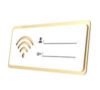 FOMIYES Wifi Password Sign Rewritable for Guest Room Essentials Acrylic and Eye-catching Communication Board Wifi Signage for Hotels and Scenic Spots