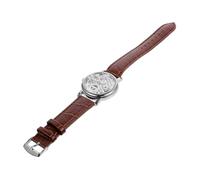 FOMIYES Winner 036 Mens Manual Mechanical Wrist Watch, Round Hollow-Out Dial, Adjustable PU Strap, Stainless Steel and PU, Roman Numerals, Fashion