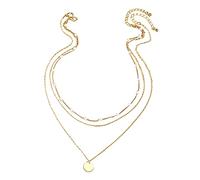 FOMIYES Women Neck Chain Adjustable Clavicle Necklace Alloy Alloy Jewelry for Unique Three Layered Design Safe for Skin Festivals