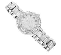 FOMIYES Women Rhinestone Wristwatch Quartz Silver Steel Strap | Daily Splash Proof Rating, Adjustable Band, Crystal Face and Gift Ready Style for Parties Random Style
