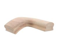 FOMIYES Wood Handrail Bend Fitting Versatile Compatibility and Smooth Curves with Safe Rounded Corners Modern Look Beige Wood Stair Railing Corner for DIY Stair Remodel and Home Interior