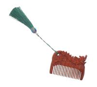 FOMIYES Wooden Comb Handmade Sandalwood Static Detangling Comb with Zodiac Design Gentle Scalp Cleaning Tool for First Birthday