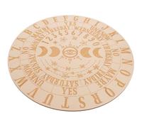 FOMIYES Wooden Divination Board Decorative Symbol Craft 25cm Wiccan Altar Supply Home Divination Accessory for Spiritual Fortune Telling and Pendulum Use
