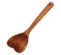 FOMIYES Wooden Heart Serving Spoon Sturdy Kitchen Tool for Stirring and Serving Salads or Soups