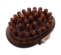 FOMIYES Wooden Meridian Massage Brush Handheld Pressure Point Massager for Legs Abdomen Natural Acupoint Body Scrubber Tool for Relaxation and Therapy