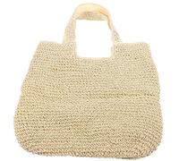 FOMIYES Woven Straw Tote Bag for Women Lightweight Summer Beach Handbag Chic Shoulder Bag for Travel Shopping Daily Use Friends Family