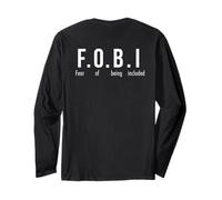 FOMO & FOBI Last Minute Halloween Costum Teen Art ON Back Long Sleeve T-Shirt