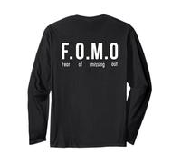 FOMO & FOBI Last Minute Halloween Costum Teen Art ON Back Long Sleeve T-Shirt