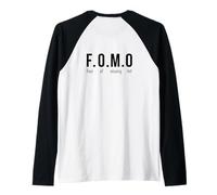 FOMO & FOBI Last Minute Halloween Costum Teen Art ON Back Raglan Baseball Tee