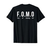 FOMO & FOBI Last Minute Halloween Costum Teen Art ON Back T-Shirt
