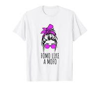 FOMO like a MOFO Messy Bun Sunglasses T-Shirt