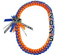 FOMOMDI 2025 Graduation Honor Ribbon Leis, Graduation Braided Necklace for College Student School Grad Party Supplies, 2025, Polyester, No Gemstone