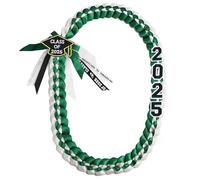 FOMOMDI 2025 Graduation Honor Ribbon Leis, Graduation Braided Necklace for College Student School Grad Party Supplies, 2025, Polyester, No Gemstone