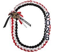 FOMOMDI 2026 Graduation Honor Ribbon Leis, Graduation Braided Necklace for College Student School Grad Party Supplies, 2026, Polyester, No Gemstone