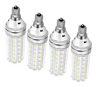 FOMT LED Corn Bulbs E12 LED Bulb Is Equivalent To 150 Watts 15W LED Candle Holder Watt Bulb 1500Lm Daylight White 6000K LED Chandelier Bulb Decorative Candle Base Is Not Dimmable,E14 16W,10pcs