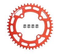 FOMTOR 104 BCD Chainring 44T 7-12 Speed Compatible CNC 7075 Aluminum Narrow Wide Tooth Round Chainrings for MTB/Road Bike Ebike Chainwheel Red