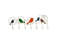 FOMWWVYS Coat Rack Wall Mounted Entryway Hooks - Coat Rack, Hat & Key Holder(Gold)