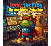 Fomy the Frog Superhero Mission: A Cute Hero Adventure Coloring Book: 50 Bold and Easy Illustrations Perfect For Relaxation and Creativity (Perfect for All Ages)