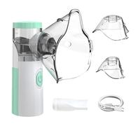 FONCBIEN Nebuliser Machine for Adults, Portable Nebulizer for Kids Silent Atomization Nebuliser with 2 Mask Handheld Inhaler for Home & Travel Use
