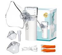 FONCBIEN Nebulizer Machine for Adults & Kids, Upgrade Portable Nebuliser USB Rechargeable Handheld Nebuliser with 2 Mask, 2 Adjustable Atomization Steam Inhaler for Home
