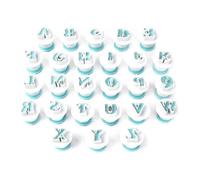 Fondant Cutter - Fondant Cutter - Baking Supplies - Alphabet Cake Decorating Supplies Set, Eject Stamp, Biscuit, Fondant Paste
