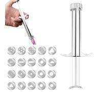 Fondant Decorating Tool - Ergonomic Handle Length, Creating Press, Modelling Cylinder, Soft Clay Dispenser, Long Tail Craft Clay Kit | Pressa árgilla Pot