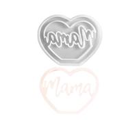 Fondant - Heart Shaped Food Silicone Craft Tool, Flexible Mould for Decorating Baking | Mother's Day Cake, Chocolate Candy, Soap in