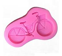 Fondant Mold 2 Pieces Bicycle Flip Sugar Silicone Mold Bake Dry Pace Cake Decoration Tool Clay Chocolate Mold