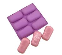 Fondant Molds 2Pcs Six-Piece Soap Silicone Mold Fondant Cake Candy Chocolate Gypsum Silicone Mold