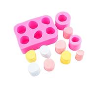Fondant Molds 3 Pieces 3D Marshmallow Silicone Fondant Mould Marshmallow Scented Candle Chocolate Cake Mould
