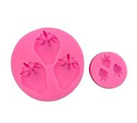 Fondant Mould 1 Large Strawberry 4 Small Strawberry Silicone Mold Western Pastry DIY Cake Chocolate Candy Fruit Mold Decorative Pendant Baking Tools