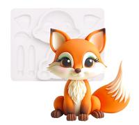 Fondant Mould Silicone Fox Woodland Animal Cake Topper 3.1 Inches Tall
