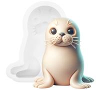 Fondant Mould Silicone Seal Marine Animal Cake Topper 3.4 Inches Tall
