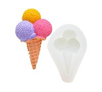 Fondant Moulds Chocolate Molds Baking Mold Ice Cream Shaped Silicone Baking Accessories for Home Kitchen Silicone Candy Molds