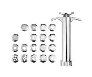 Fondant Press Clay Cutter Clay Extruder Mud Extruder Sculpture Tool Modeling with 20 Tips Molds Fondant Cake Molds