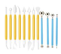 Fondant Tools, 12 Pcs Cake Decorating Tools, Icing Sugar Clay Tools, Various Sizes Cake Modelling Tool, Baking Accessories for Sculpting, Modelling & Designing - Essential Kit for Bakers, Beginners
