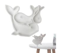 -Fondantform, Drei-Form, Epoxidharz-Gussform - Epoxidgus, Schokoladen-Fondant, Ornament- Silikon, Dreiwalförmige Form Für Harz-Cupcake-Topper-Kuchendekoration