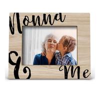 FONDCANYON Nonna Gifts Grandma Picture Frame - Nonna & Me Photo Frame (5x7 Inch)
