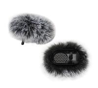 FONDFRAMORY Microphone Windscreen for DJI Mic 2, Furry Wind Muff Compatible with DJI Mic 2, Fur Microphone Cover Pop Filter Sound Insulation (2 Pieces)