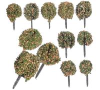 FONDOTIN 1 Box Artificial Shrub Miniature Model for DIY Sand Table and Train Scenery Realistic Green Bush Tuft Gift Box for Railway Building and Micro Landscape Decoration