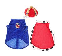 FONDOTIN 1 Set Pet Clothing Dog Outfits for Cat Costume Lovely Pet Cloak Leash Cat Crown Cape Dog Birthday Coronation Dog Hat Dog Car Crown for Cats to Wear Union Jack Outfit for God Blue